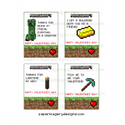 Minecraft Valentines Day Cards 1