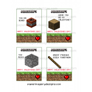 Minecraft Valentines Day Cards 2